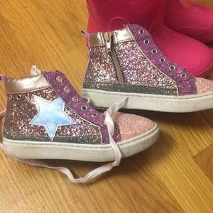 Steve Madden glittery high tops